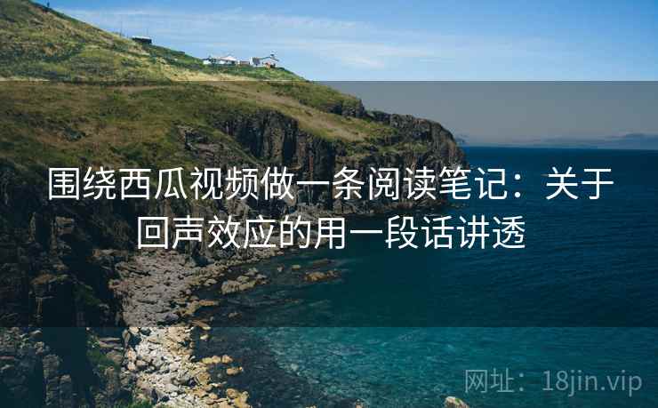 围绕西瓜视频做一条阅读笔记：关于回声效应的用一段话讲透